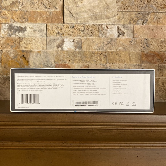 RING VIDEO DOORBELL PRO - HARDWIRED VIDEO DOORBELL (Includes 4 faceplates) - Picture 5 of 8